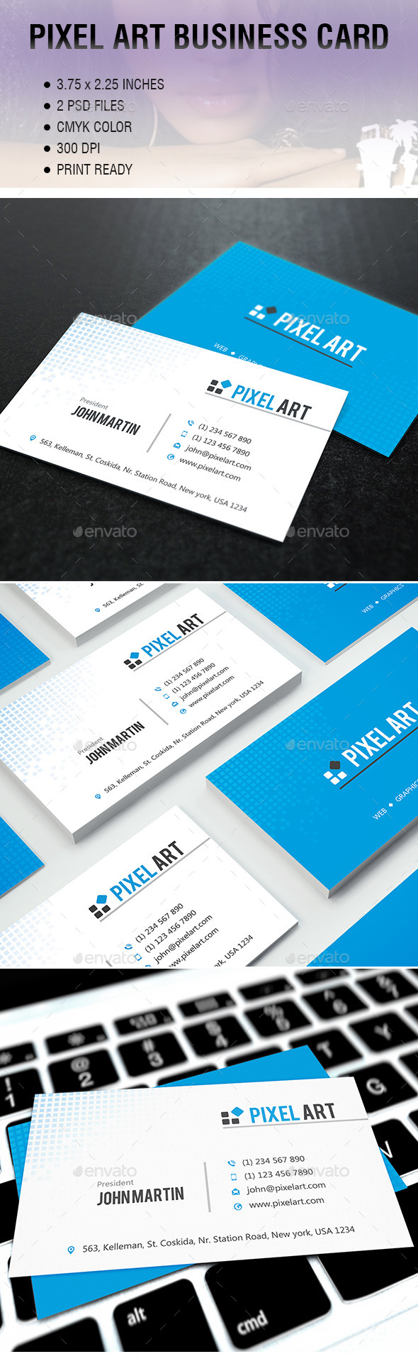 Pixel Art Business Card 056 Pixel Art Business Card 056