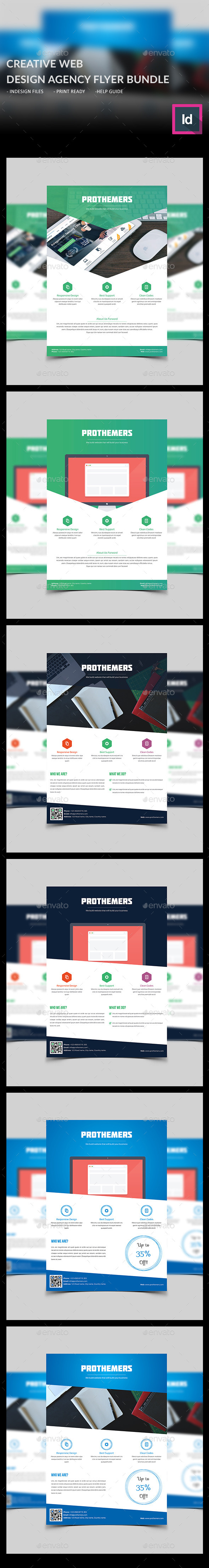 Creative Web Design Agency Flyer Bundle Creative Web Design Agency Flyer Bundle