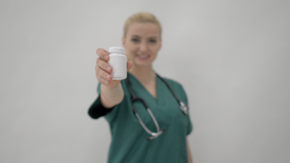 Doctor Giving Medicine Doctor Giving Medicine