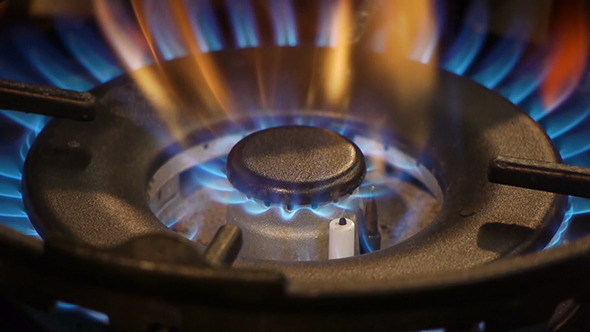 Blue Flames Of A Gas Blue Flames Of A Gas