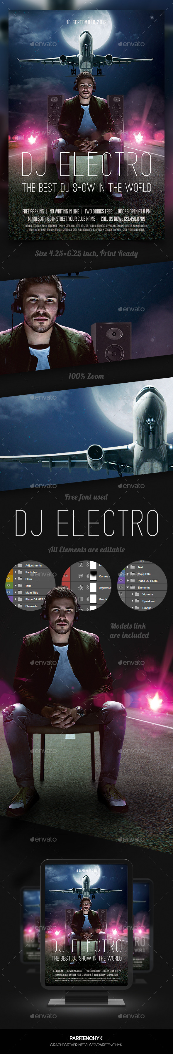 Music Dj Flyer - Clubs & Parties Events