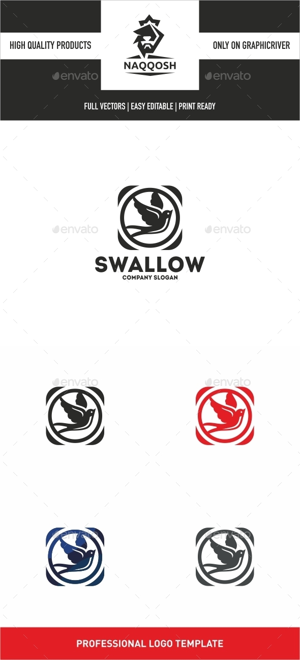 Swallow - Animals Logo Templates