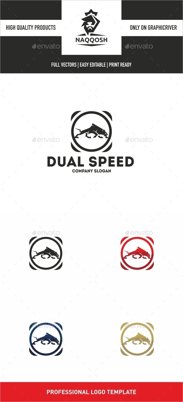 Dual Speed - Symbols Logo Templates