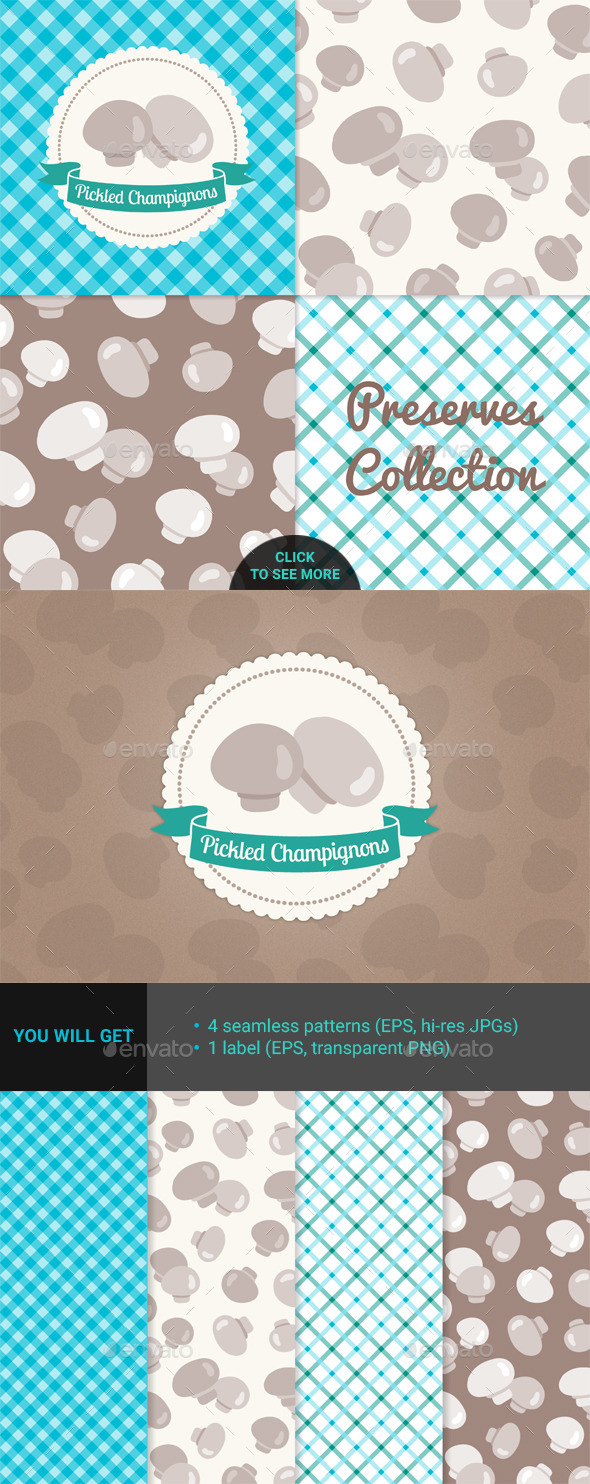 Pickled Champignons - Food Objects