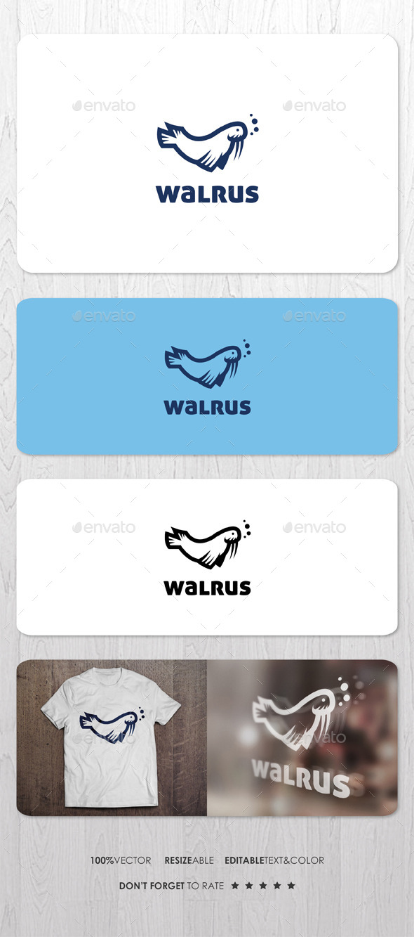 Walrus Logo - Animals Logo Templates
