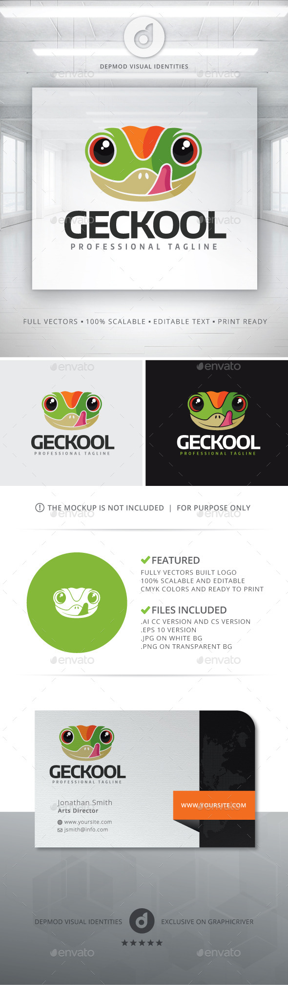 Geckool Logo - Animals Logo Templates
