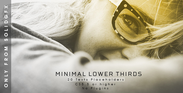 Minimal Lower Thirds