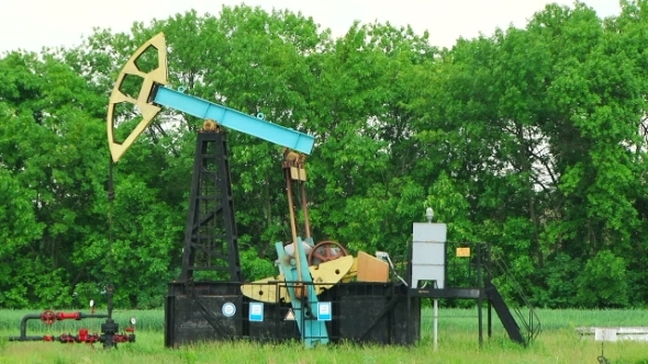 Oil Refinery Site In Green Field 