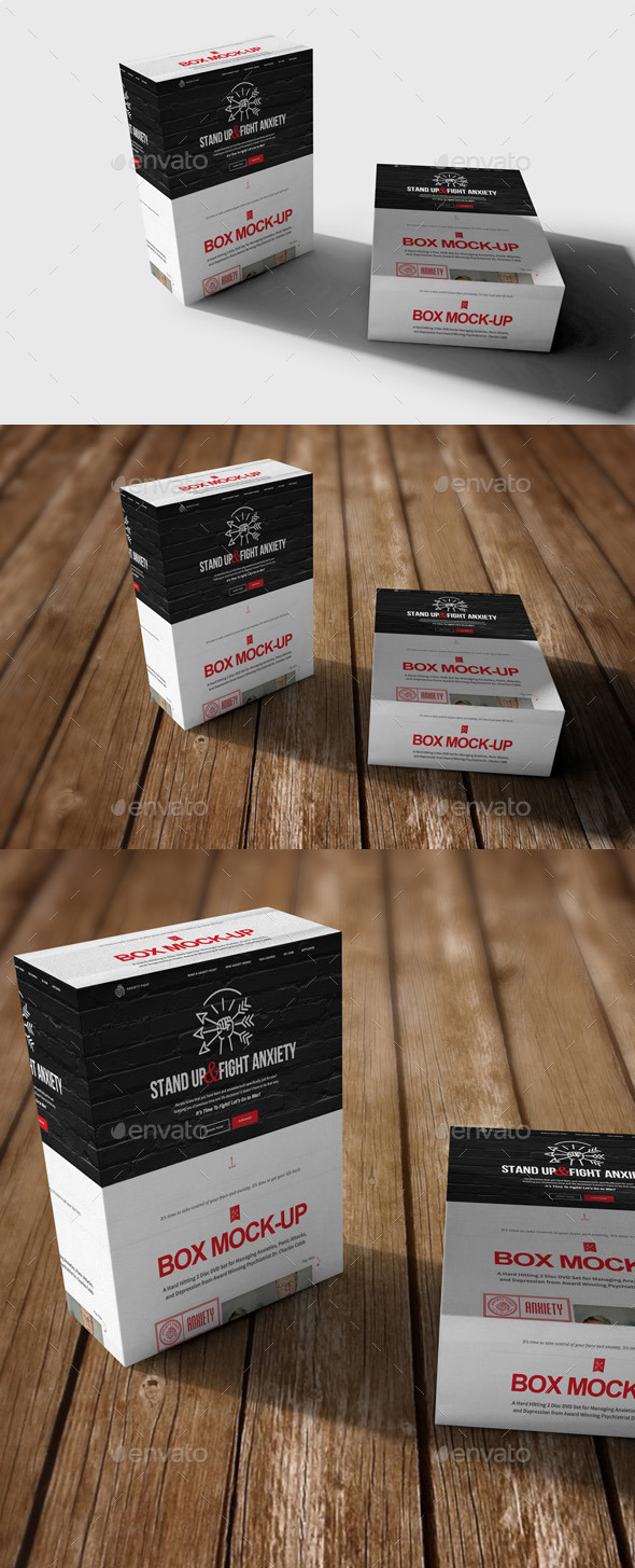 Product Box Mock Up all Face 2 - Packaging Product Mock-Ups