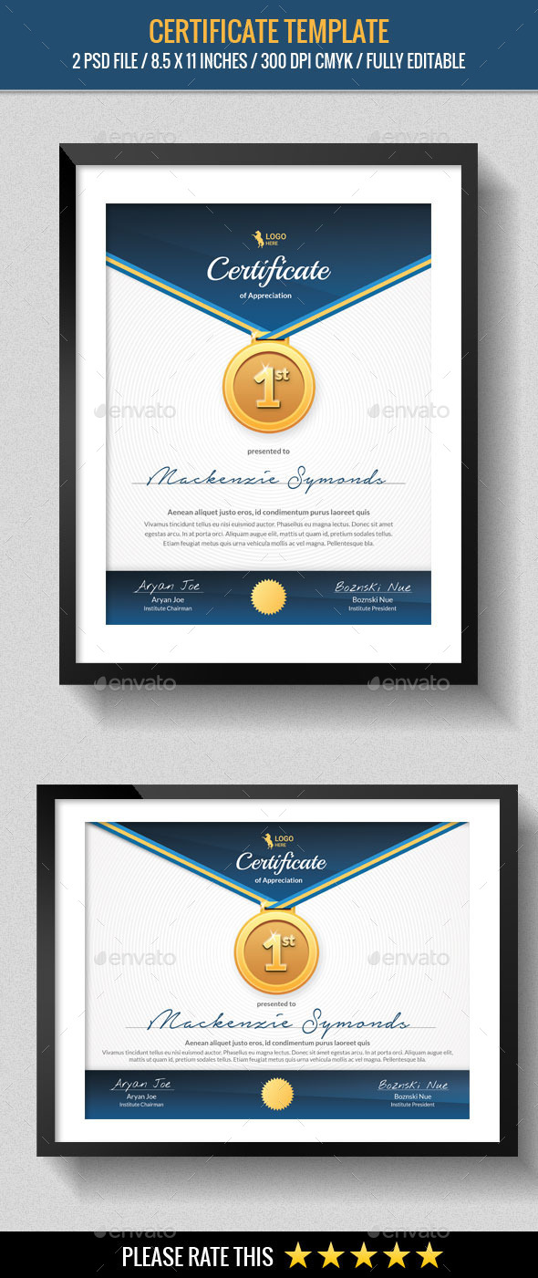 Multipurpose Certificates Template - Certificates Stationery
