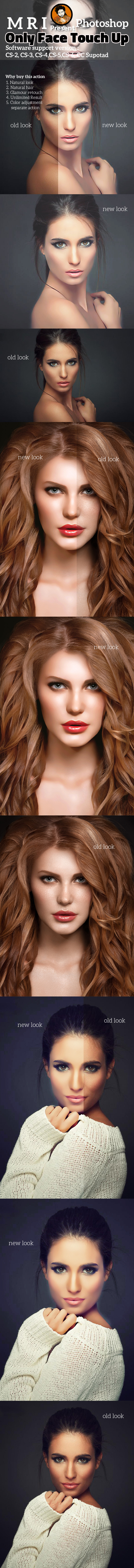 Only Face Touch Up - Actions Photoshop