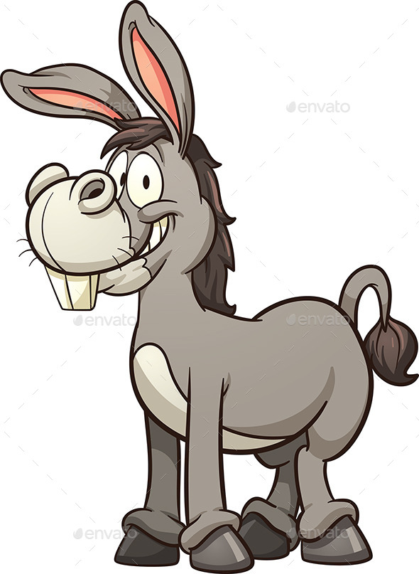 Cartoon Donkey by memoangeles | GraphicRiver