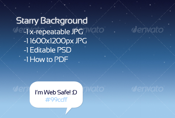 Starry Sky Background - Backgrounds Graphics
