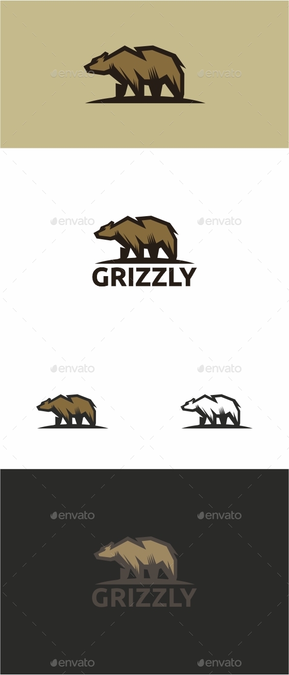 Grizzly - Animals Logo Templates