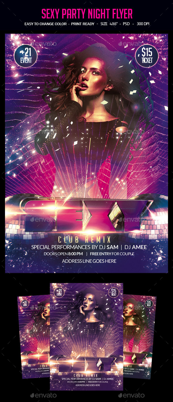 Sexy Party Night Flyer - Clubs & Parties Events