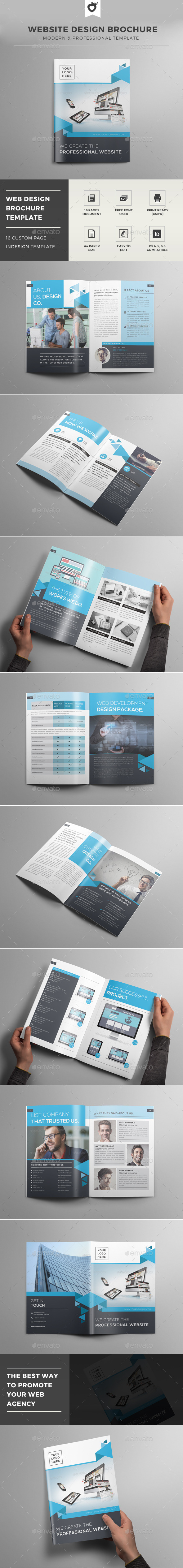 Website Design Brochure Template - Informational Brochures