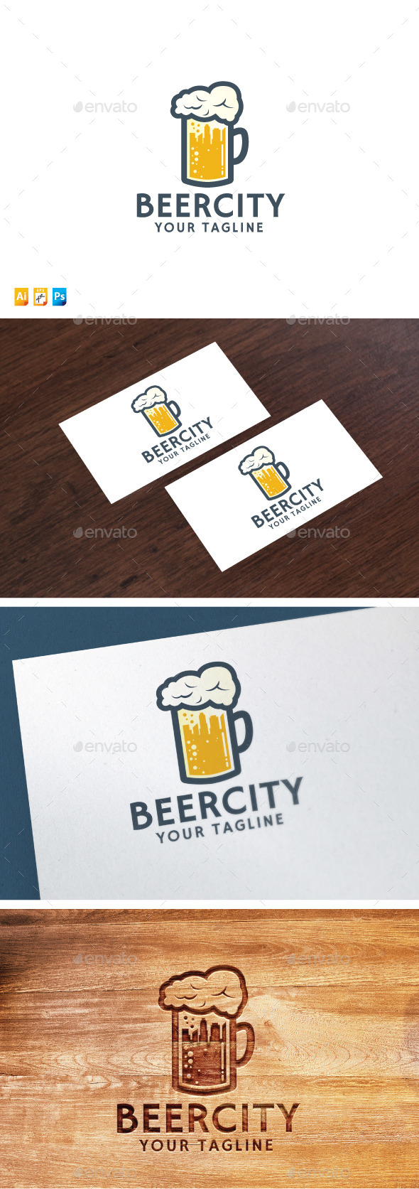 Beer City - Food Logo Templates