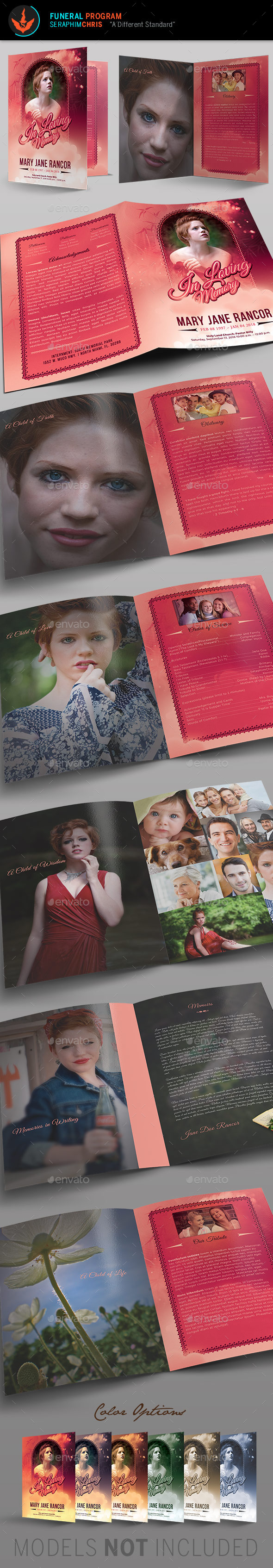 Teen Funeral Program Template - Informational Brochures