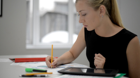 Office Work with Tablet PC Office Work with Tablet PC