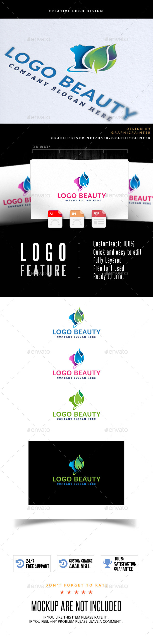 Logo Beauty - Humans Logo Templates