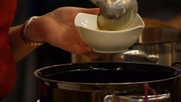 Putting The Soup On The Plate Putting The Soup On The Plate
