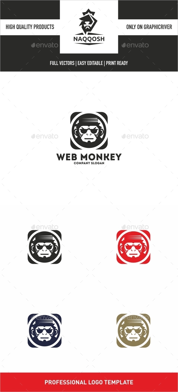 Web Monkey - Symbols Logo Templates