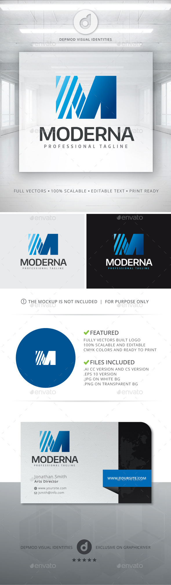 Moderna Logo - Letters Logo Templates