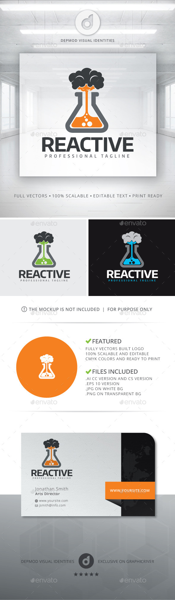 Reactive Logo - Objects Logo Templates