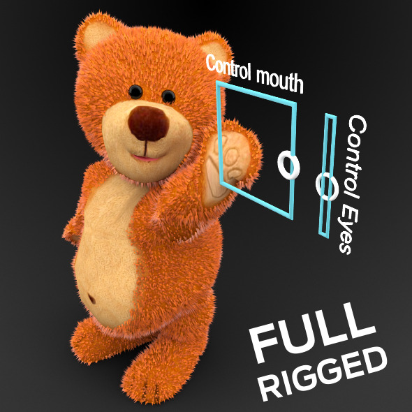 Bear Rigged - 3Docean 12590025