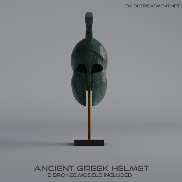 Ancient Greek Helmet - 3Docean 12590146