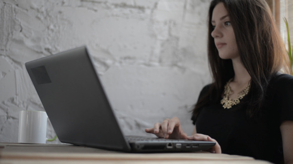 Girl Using Laptop 2 Girl Using Laptop 2