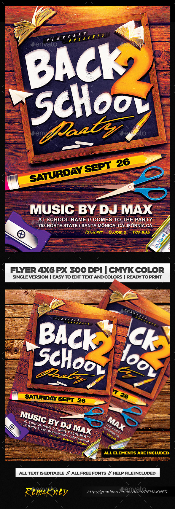 Back To School | Flyer Template PSD - Events Flyers
