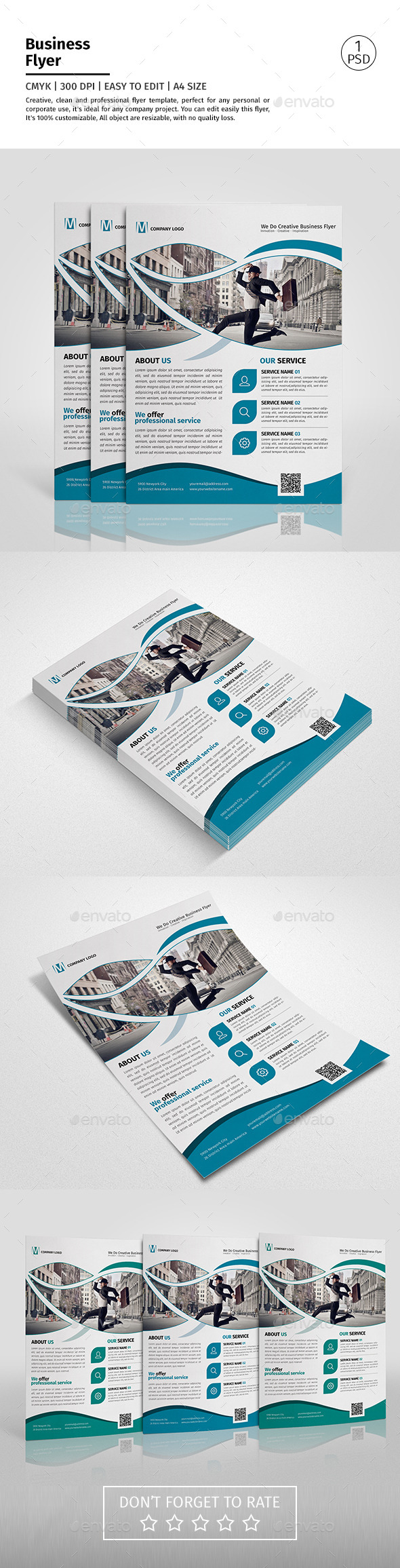 A4 Corporate Business Flyer Template Vol 01 - Corporate Flyers