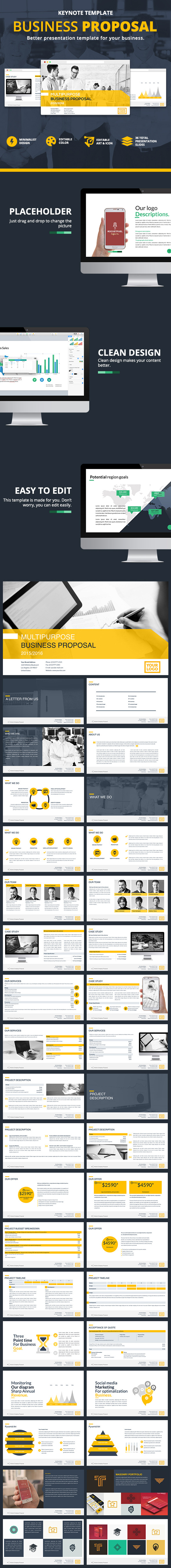 Business Proposal Keynote - Business Keynote Templates