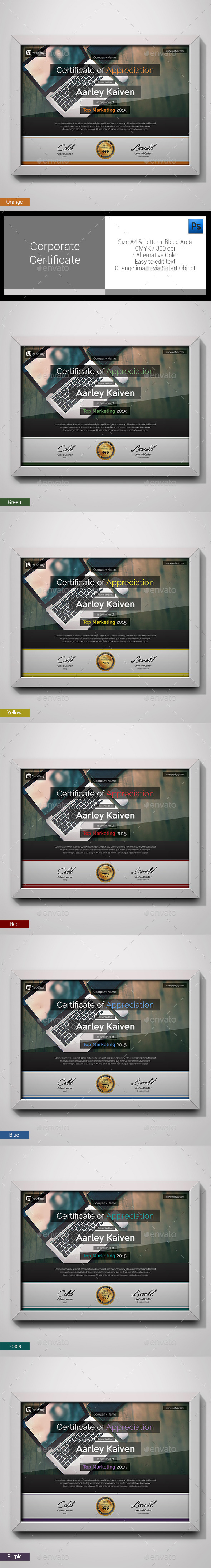 Corporate Certificate - Certificates Stationery