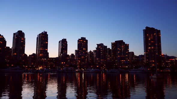 City Skyline At Sunset 1