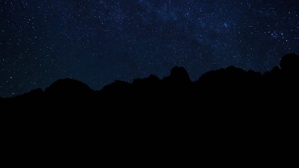 Time Lapse Of Night Sky And Stars 1