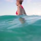 Girl In Vacation Walking In The Ocean - VideoHive Item for Sale