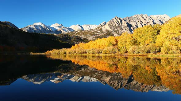 Beautiful Mountain Lake, Vibrant Fall Colors 3