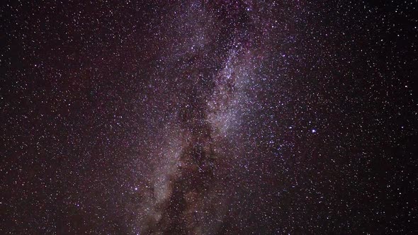 Star Time Lapse, Milky Way Galaxy At Night 2