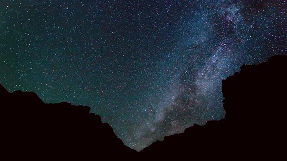 Star Time Lapse, Milky Way Galaxy At Night 5