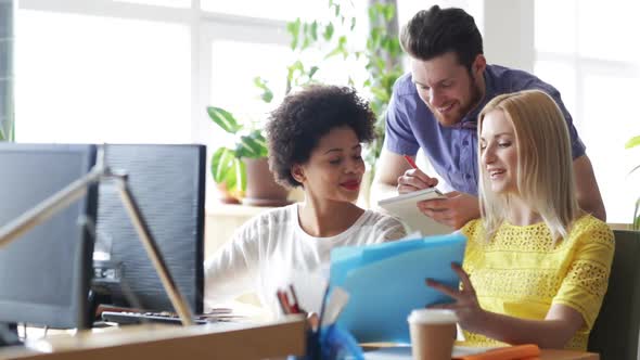 Happy Creative Team With Computers In Office 15 alt
