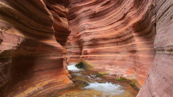 Stream Flowing In Beautiful Canyon In The Grand Canyon 1