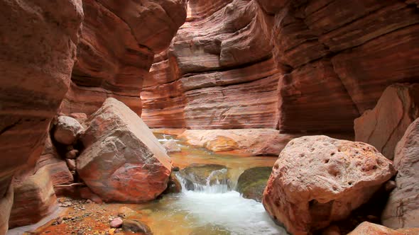 Stream Flowing In Beautiful Canyon In The Grand Canyon 8
