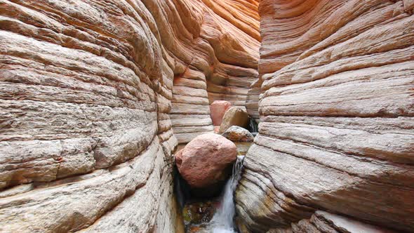 Stream Flowing In Beautiful Canyon In The Grand Canyon National Park 1