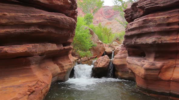 Stream Flowing In Beautiful Canyon In The Grand Canyon National Park 3