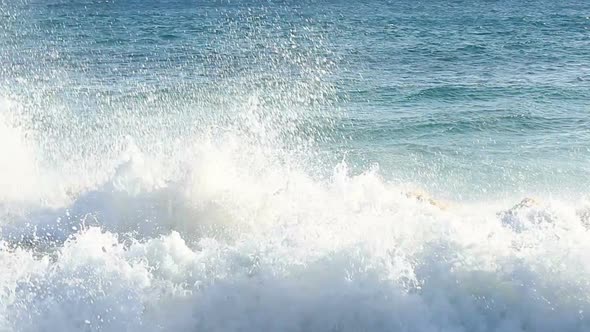 Ocean Wave Crashing On Beach 1