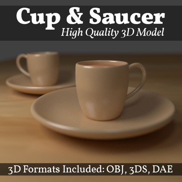 CupSaucer - 3Docean 12596937