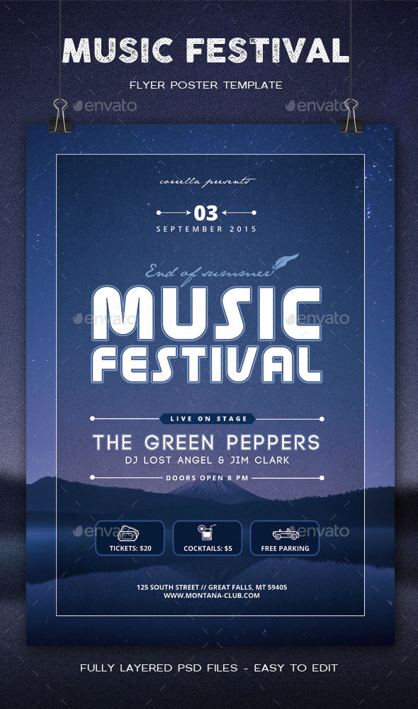 Music Festival Flyer - Events Flyers