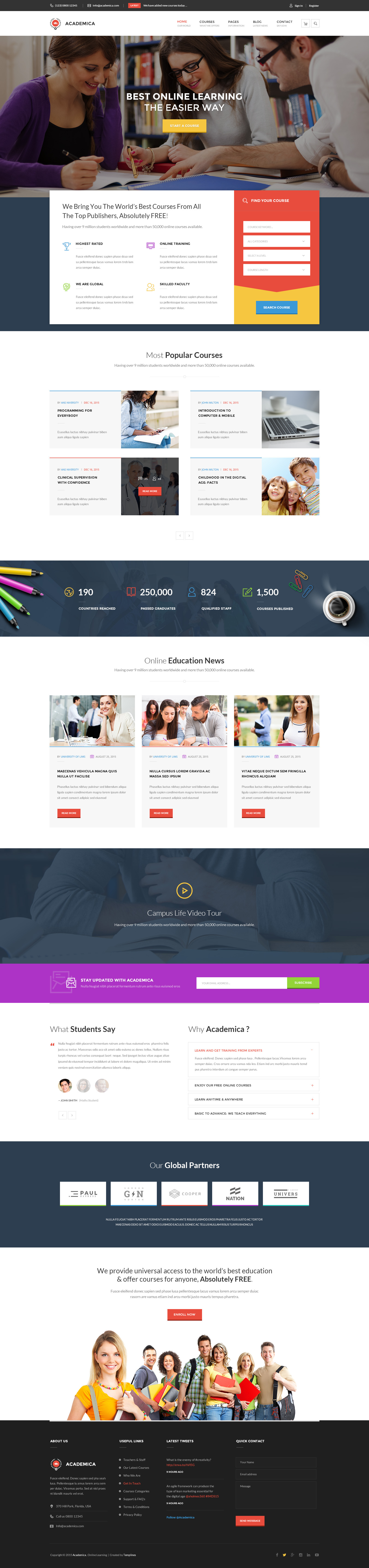 Academica - Educational PSD Theme by pixity-themes | ThemeForest